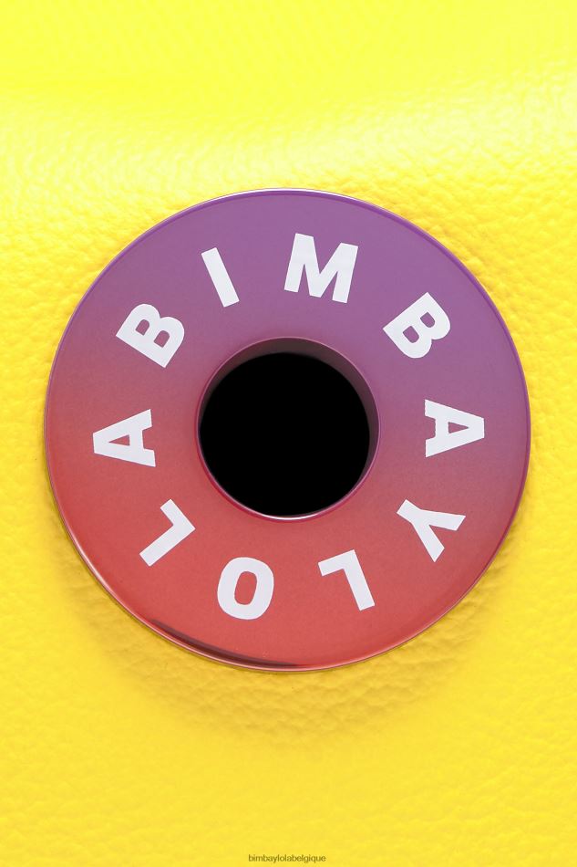 accessoires Bimba Y Lola sac hobo en cuir jaune HV448657