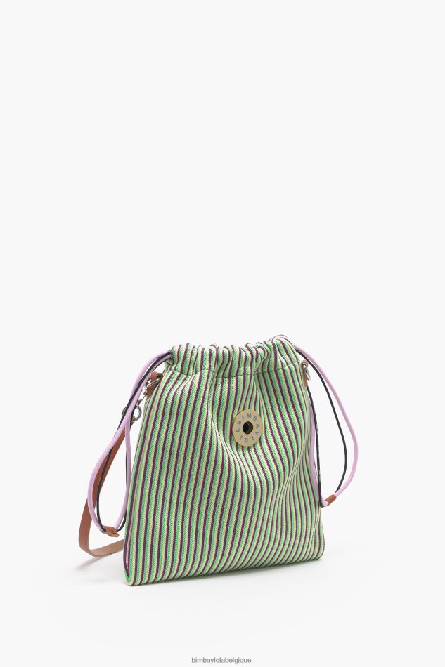 accessoires Bimba Y Lola sac seau en maille jaune HV448688