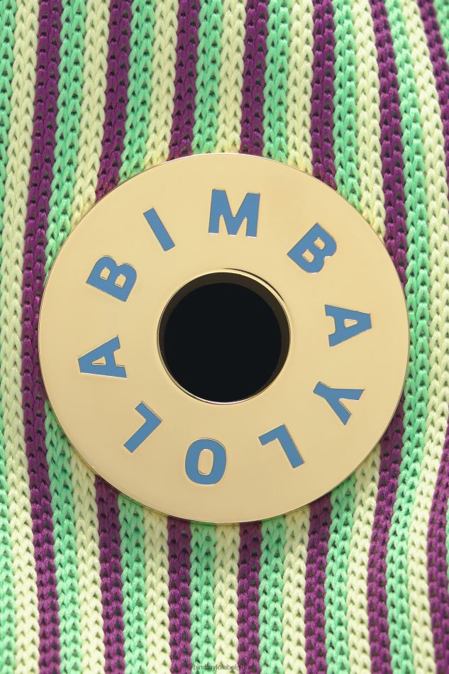 accessoires Bimba Y Lola sac seau en maille jaune HV448688