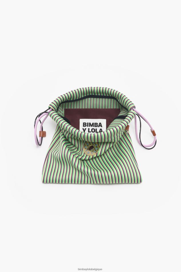 accessoires Bimba Y Lola sac seau en maille jaune HV448688