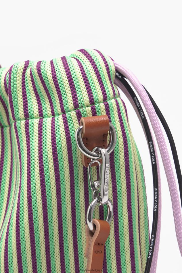 accessoires Bimba Y Lola sac seau en maille jaune HV448688