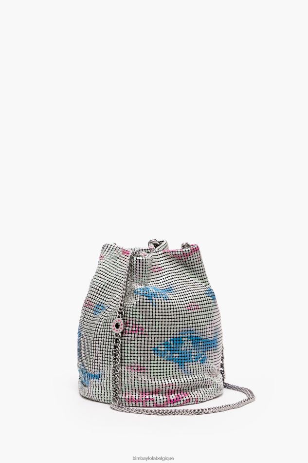 accessoires Bimba Y Lola sac seau en mesh imprimé poisson HV4486144