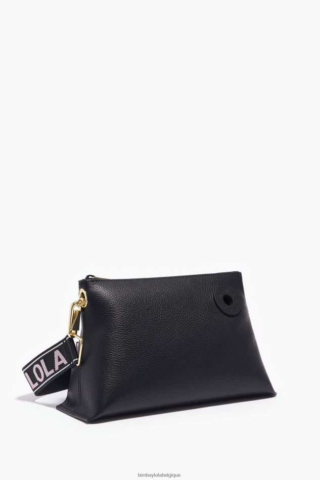 accessoires Bimba Y Lola sac trapèze en cuir noir HV448646