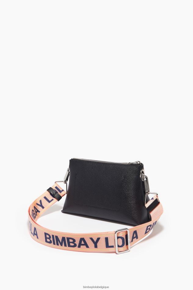 accessoires Bimba Y Lola sac trapèze en cuir noir HV448647