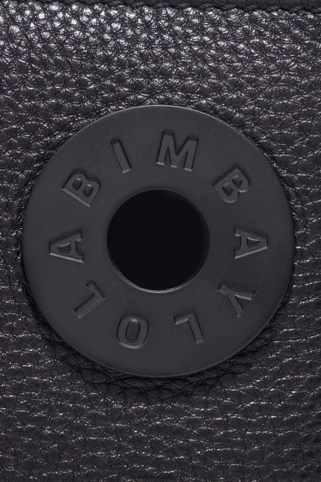 accessoires Bimba Y Lola sac trapèze en cuir noir HV448649