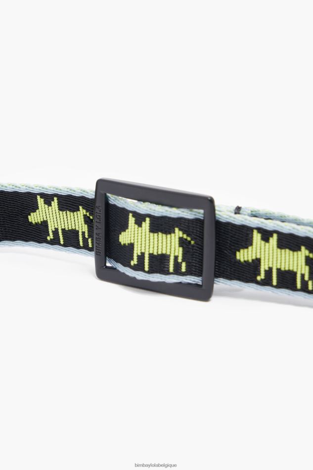 accessoires Bimba Y Lola collier à logo pour animal de compagnie noir HV4486965