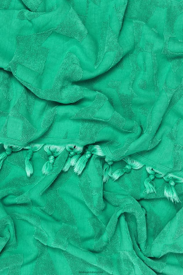 accessoires Bimba Y Lola serviette en jacquard à logo effet délavé turquoise HV4486878