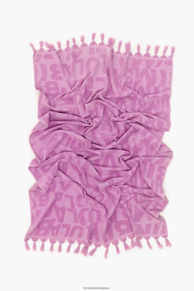 accessoires Bimba Y Lola serviette jacquard à logo lilas HV4486883