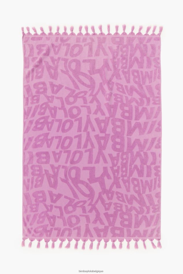accessoires Bimba Y Lola serviette jacquard à logo lilas HV4486883