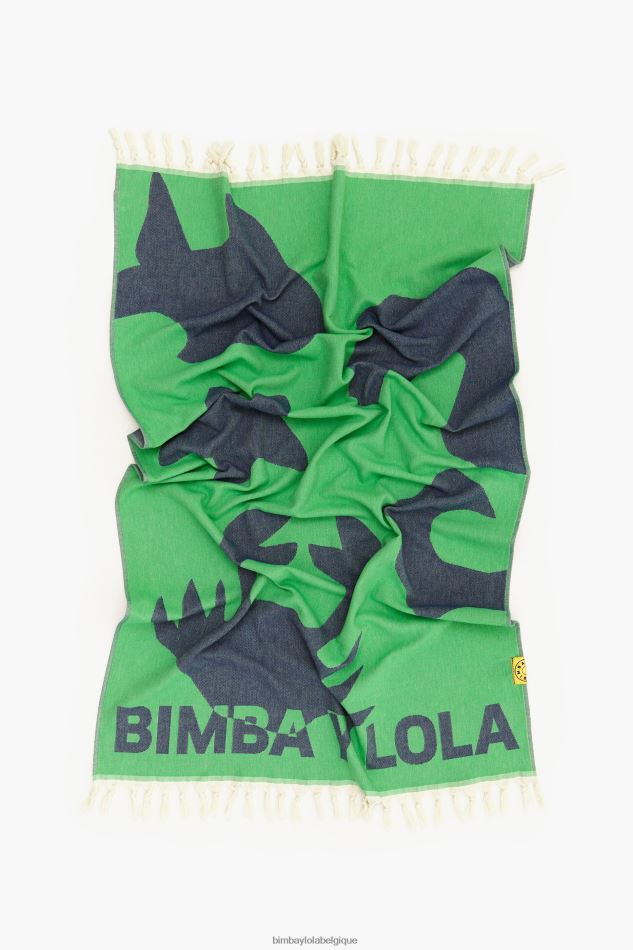 accessoires Bimba Y Lola serviette jacquard vert HV4486891