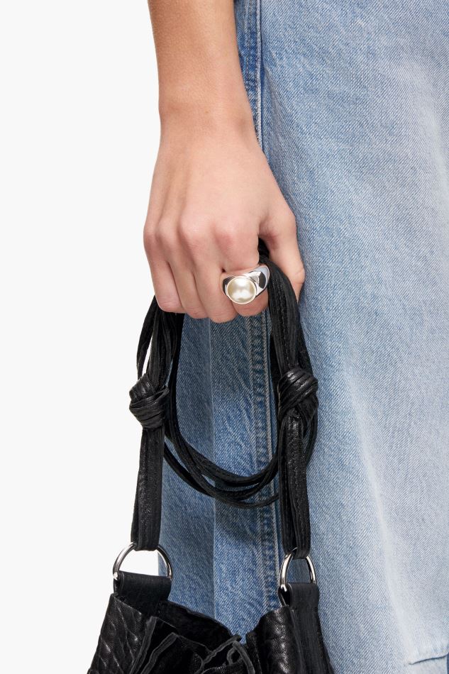 accessoires Bimba Y Lola anneau large perle argent HV4486687