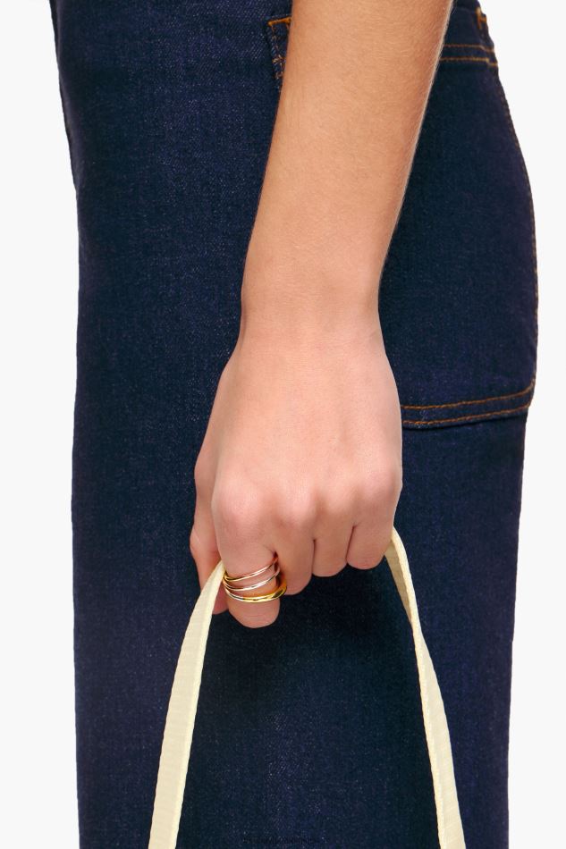 accessoires Bimba Y Lola bague bandes croisées multi-or HV4486737