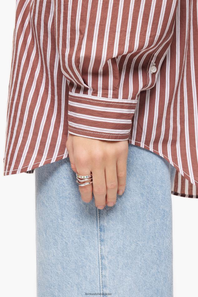 accessoires Bimba Y Lola bague à cristaux trois rangs multicolore HV4486842