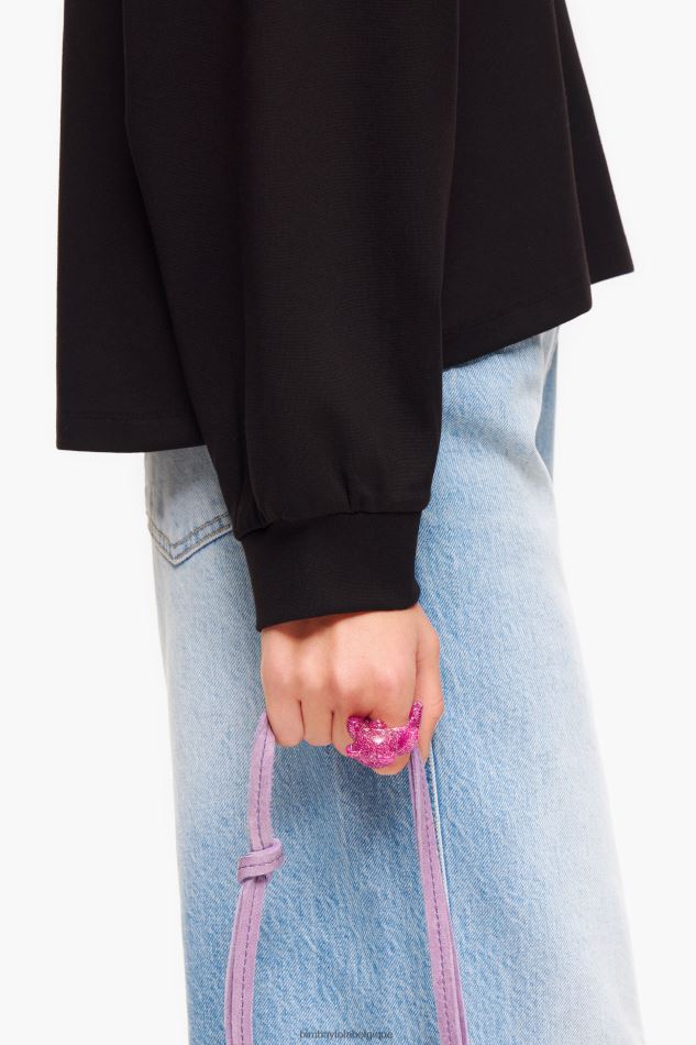 accessoires Bimba Y Lola bague ours en peluche scintillante rose HV4486801