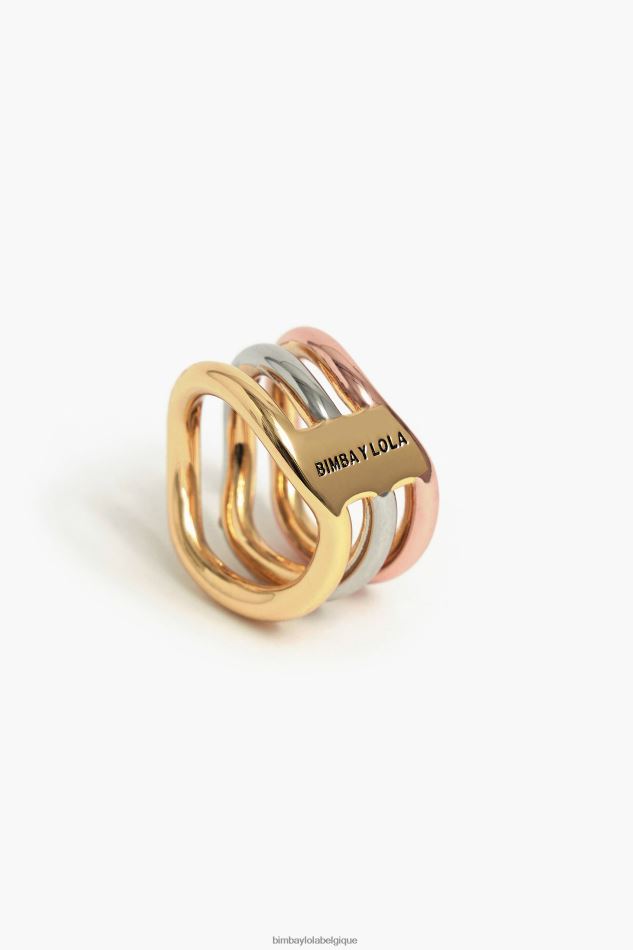 accessoires Bimba Y Lola bague tricolore cristaux HV4486738