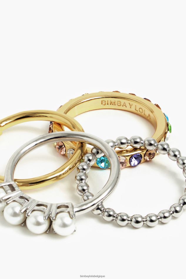 accessoires Bimba Y Lola ensemble d'anneaux cristal HV4486845