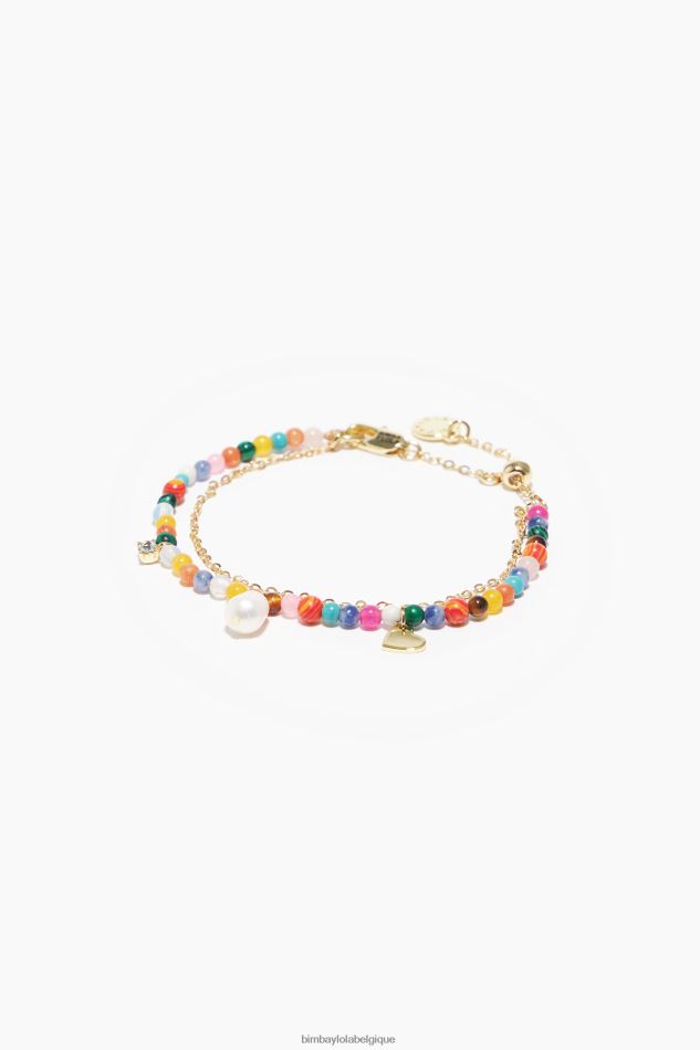 accessoires Bimba Y Lola bracelet chaîne pierres véritables multicolore HV4486773