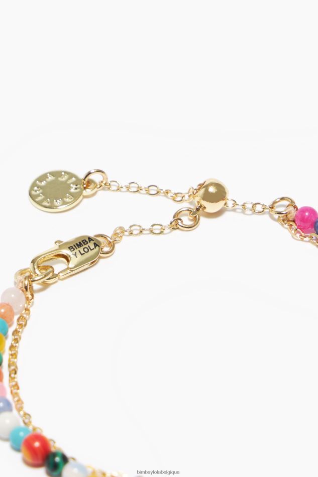 accessoires Bimba Y Lola bracelet chaîne pierres véritables multicolore HV4486773