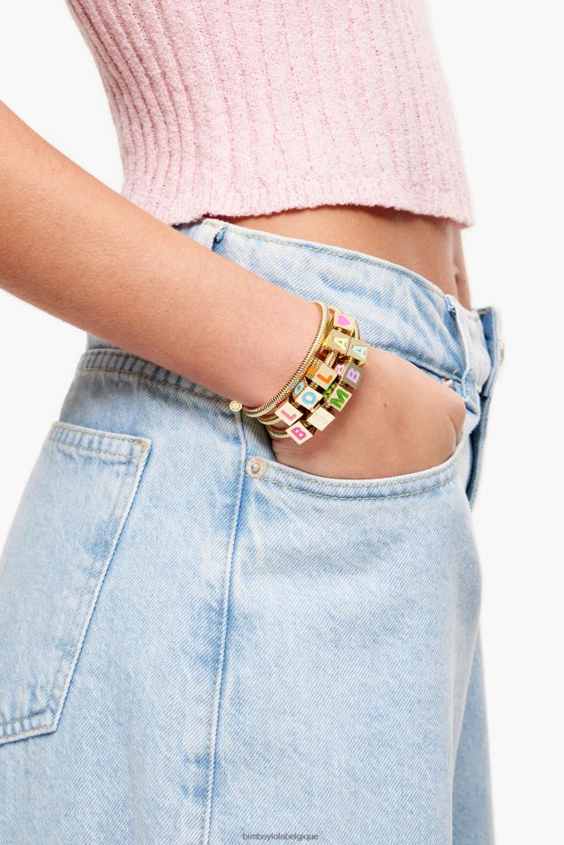 accessoires Bimba Y Lola bracelet à chaîne torsadée doré HV4486662