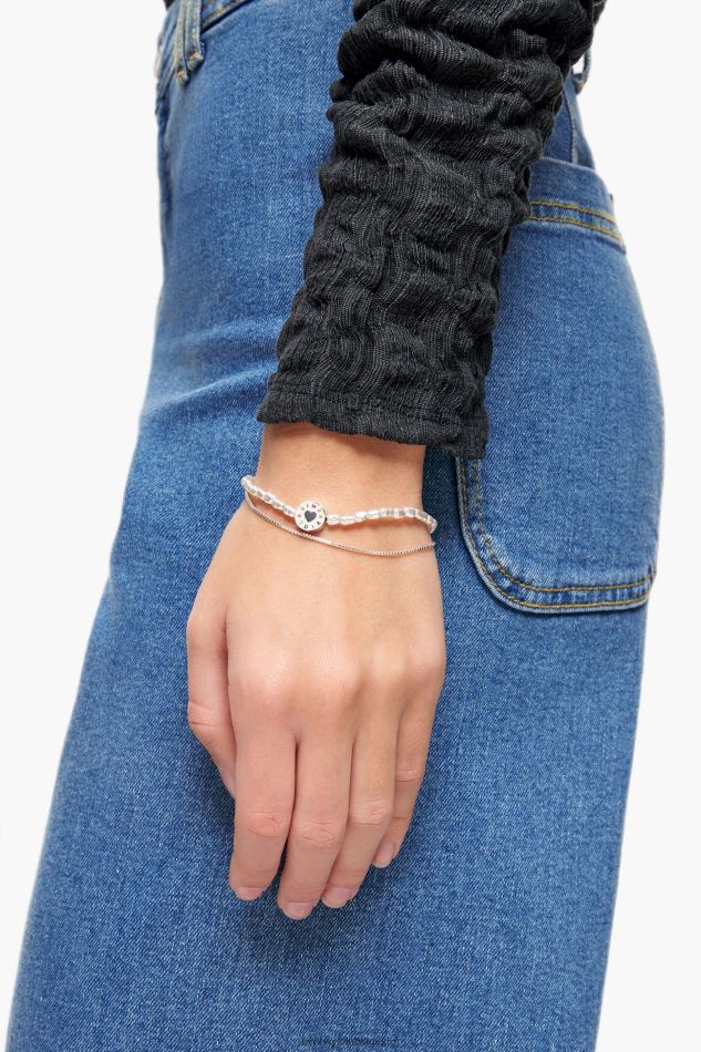 accessoires Bimba Y Lola bracelet double perle argent HV4486722