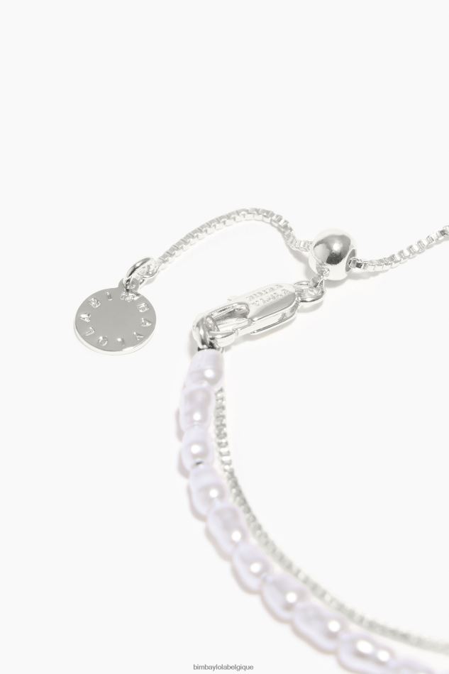 accessoires Bimba Y Lola bracelet double perle argent HV4486722