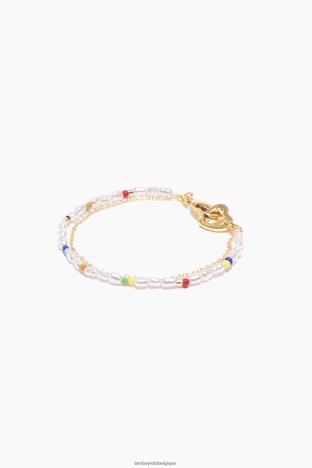 accessoires Bimba Y Lola bracelet double perle bleu HV4486776