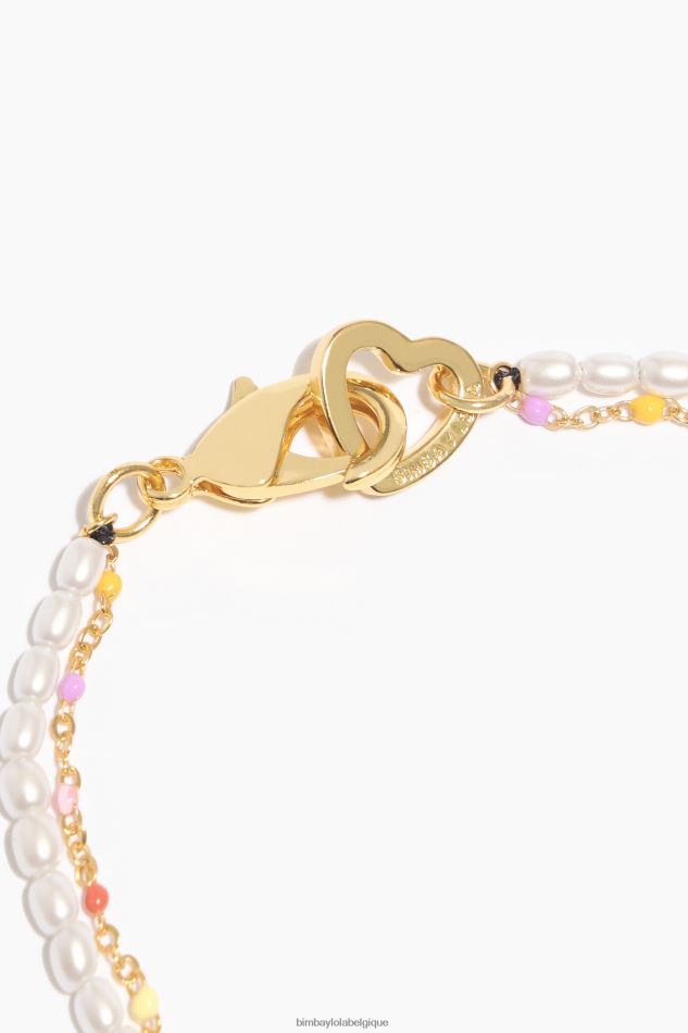 accessoires Bimba Y Lola bracelet double perles multicolore HV4486793