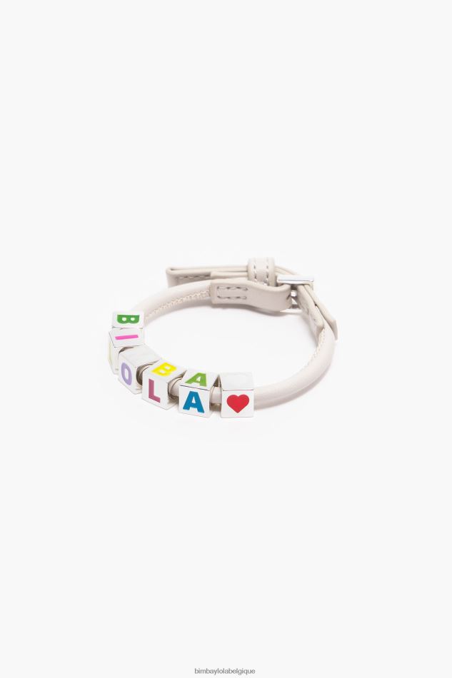 accessoires Bimba Y Lola bracelet en cuir Ivoire HV4486663