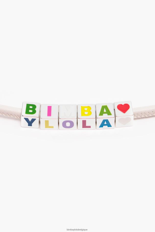 accessoires Bimba Y Lola bracelet en cuir Ivoire HV4486663