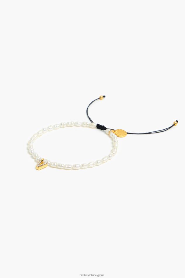 accessoires Bimba Y Lola bracelet lettre v perle HV44861202