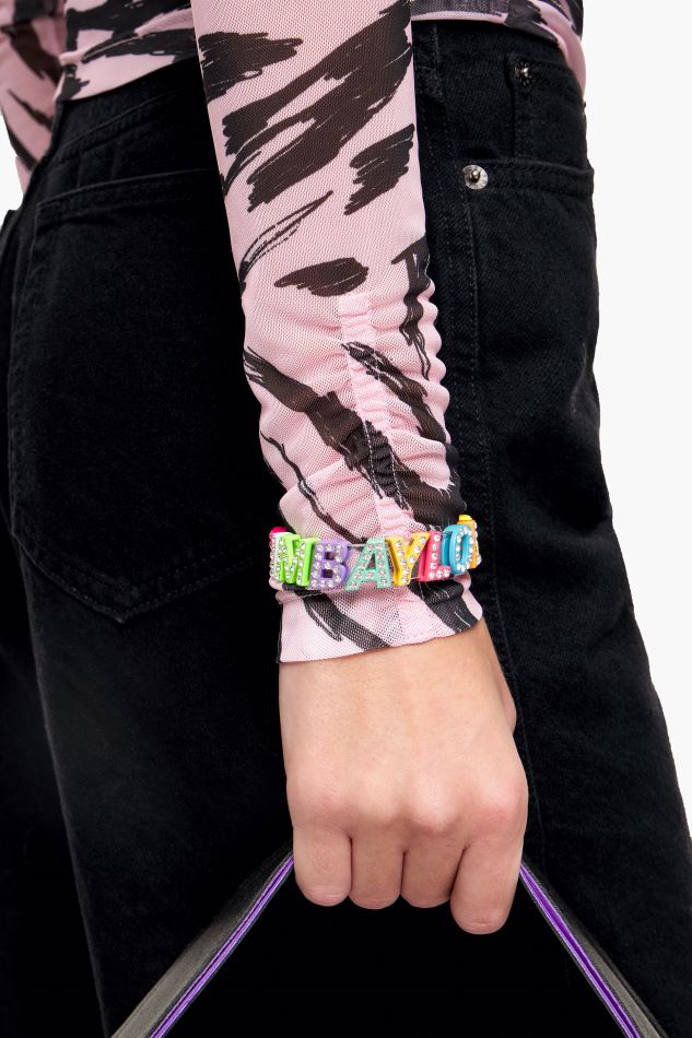 accessoires Bimba Y Lola bracelet à lettres logo transparent HV4486657