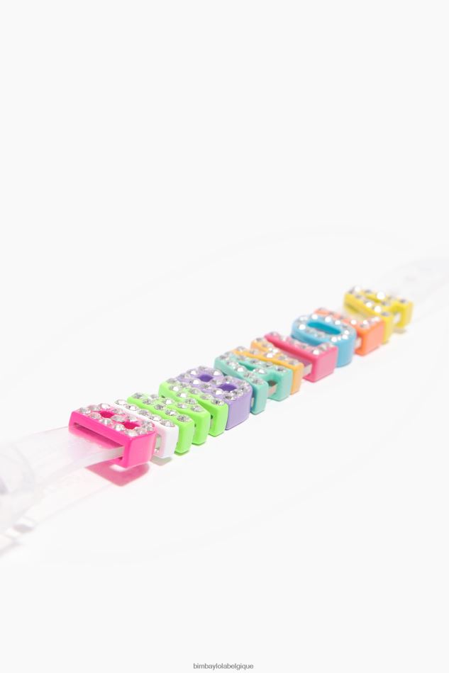 accessoires Bimba Y Lola bracelet à lettres logo transparent HV4486657