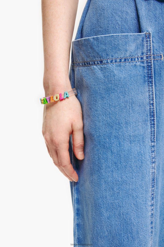 accessoires Bimba Y Lola bracelet à lettres logo transparent HV4486846