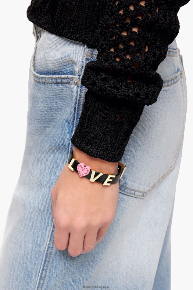 accessoires Bimba Y Lola bracelet personnalisable noir HV4486725