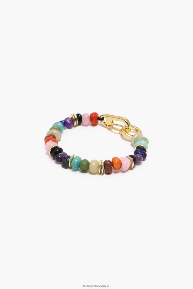 accessoires Bimba Y Lola bracelet pierres multicolores doré HV4486766