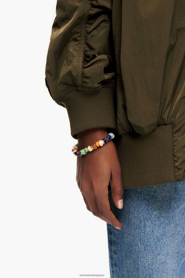 accessoires Bimba Y Lola bracelet pierres multicolores doré HV4486766