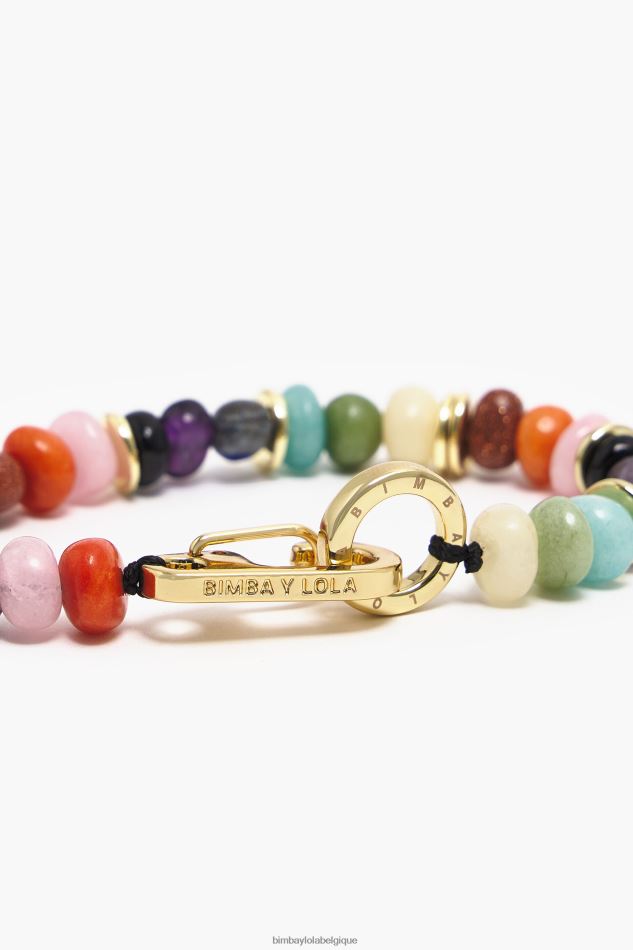 accessoires Bimba Y Lola bracelet pierres multicolores doré HV4486766