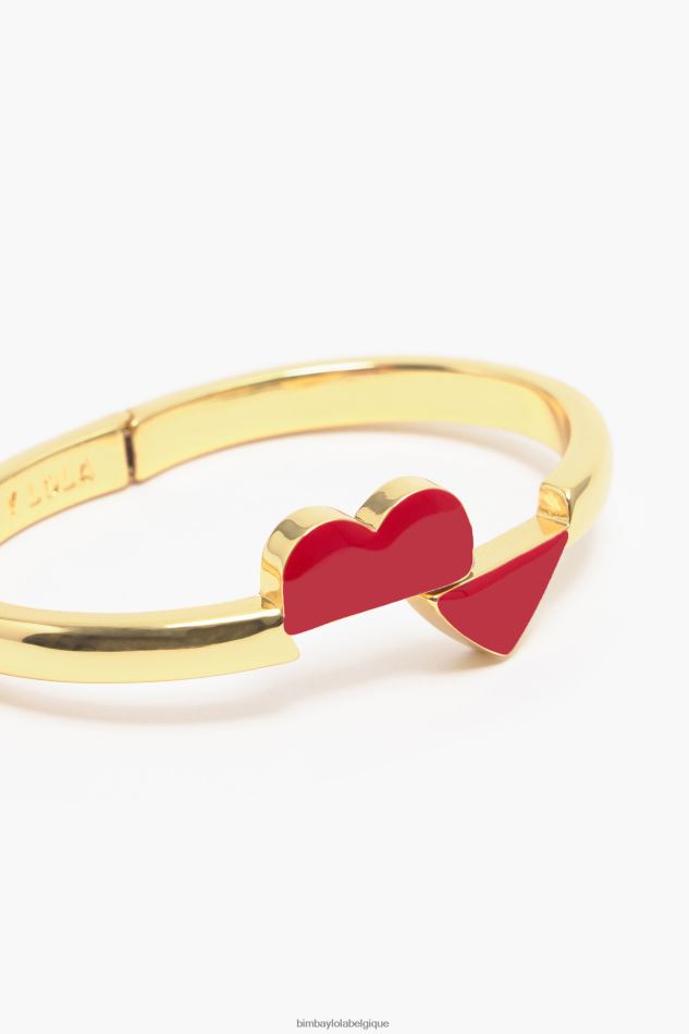 accessoires Bimba Y Lola bracelet rigide coeur doré HV4486755