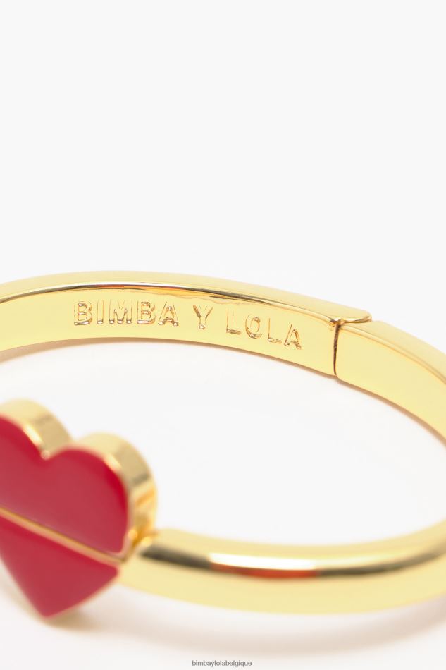 accessoires Bimba Y Lola bracelet rigide coeur doré HV4486755