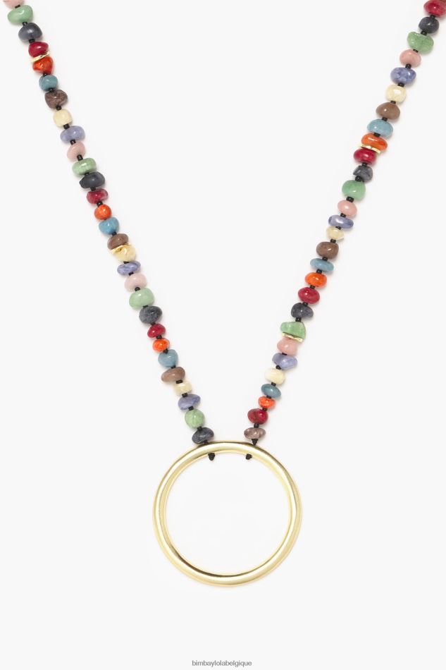 accessoires Bimba Y Lola collier avec des pierres multicolore HV4486764
