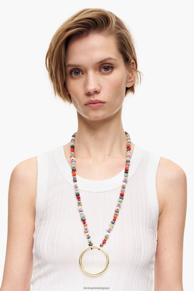 accessoires Bimba Y Lola collier avec des pierres multicolore HV4486764