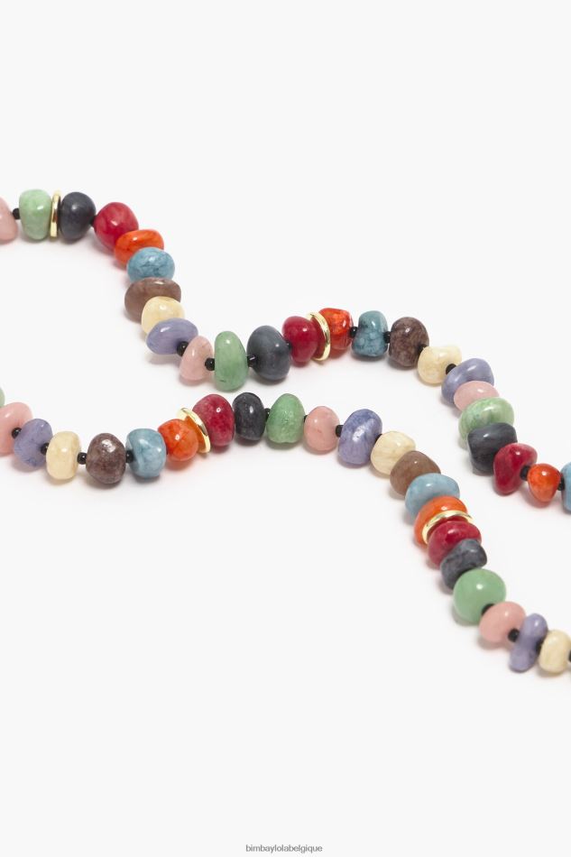 accessoires Bimba Y Lola collier avec des pierres multicolore HV4486764