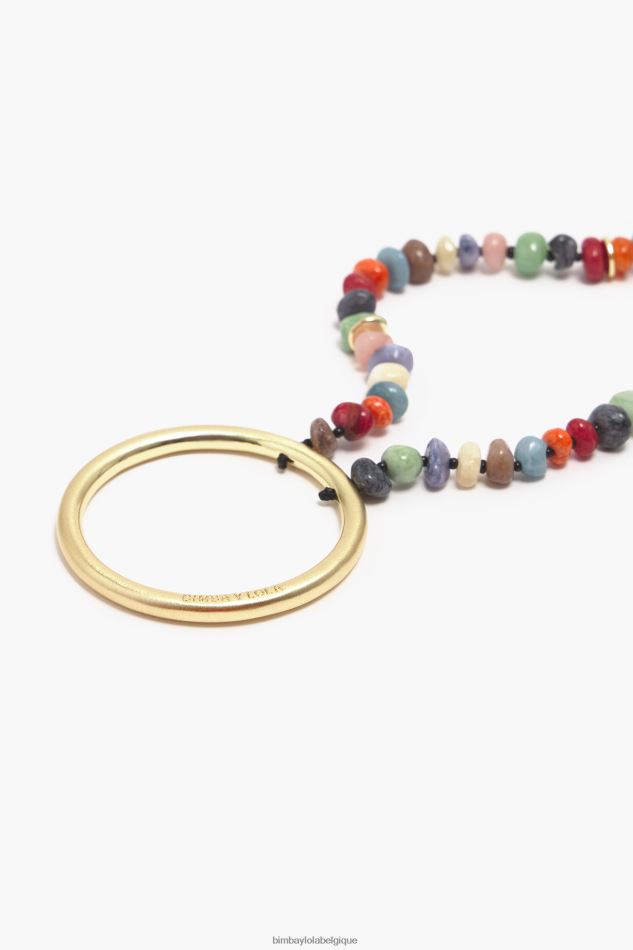 accessoires Bimba Y Lola collier avec des pierres multicolore HV4486764