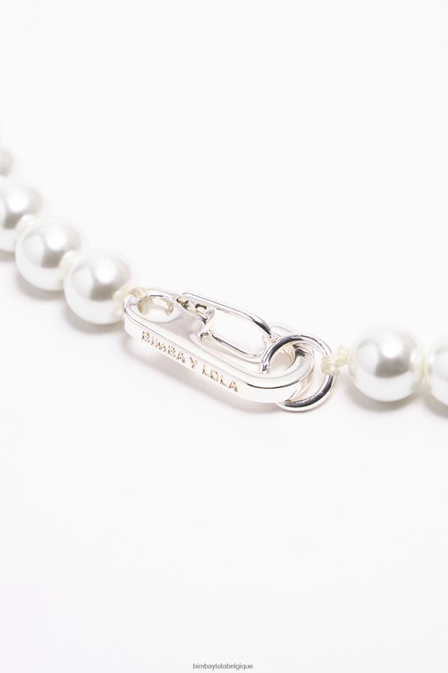 accessoires Bimba Y Lola collier coeurs en résine rose HV4486752