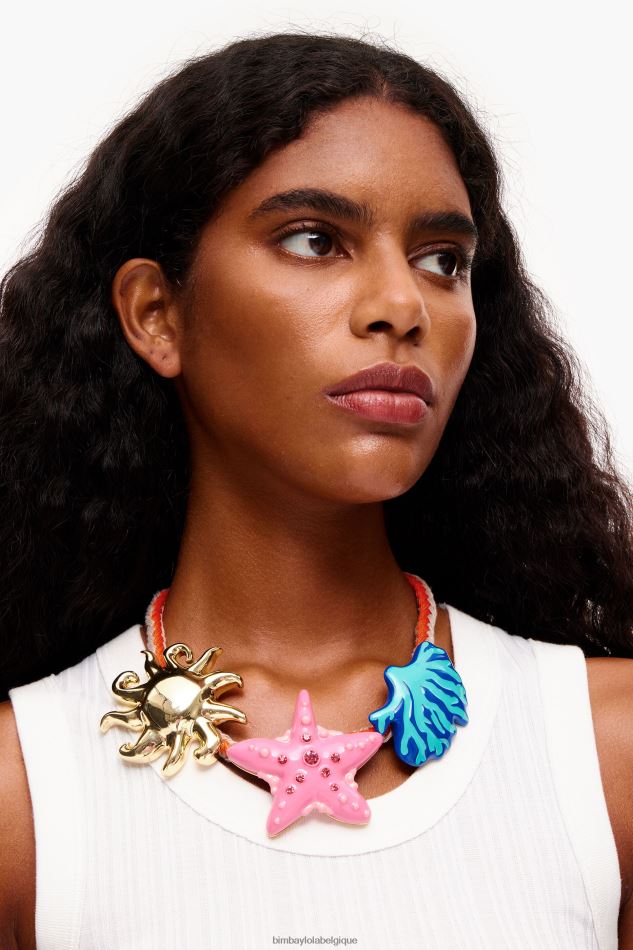 accessoires Bimba Y Lola collier cordon corail HV4486699