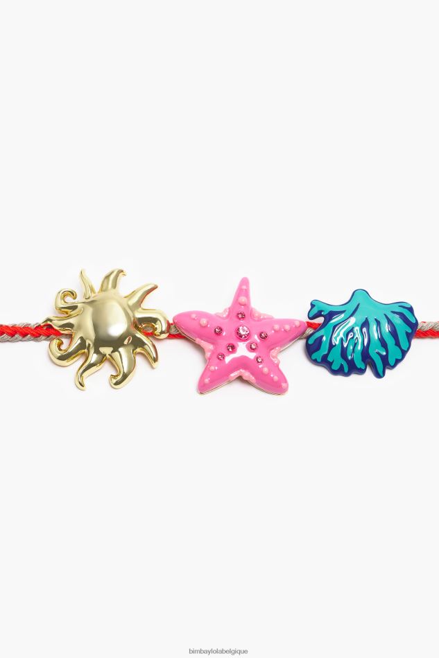 accessoires Bimba Y Lola collier cordon corail HV4486699