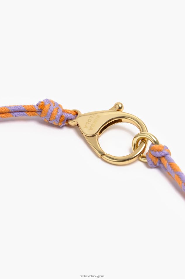 accessoires Bimba Y Lola collier cordon fleurs multicolore HV4486742