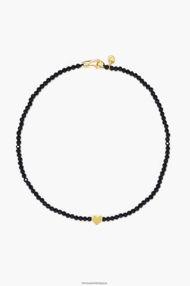 accessoires Bimba Y Lola collier court avec coeur et cristaux doré HV4486789