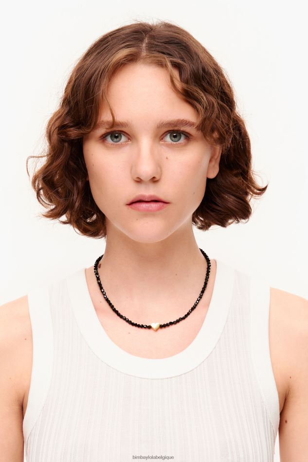 accessoires Bimba Y Lola collier court avec coeur et cristaux doré HV4486789