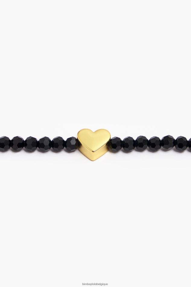 accessoires Bimba Y Lola collier court avec coeur et cristaux doré HV4486789